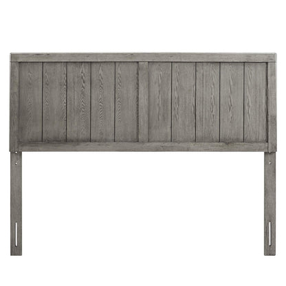 Modway MOD-6216-GRY Robbie Twin Wood Headboard, Gray