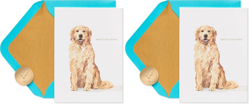 Papyrus Dog Birthday Card (Celebrate and Enjoy) (Pack of 2)