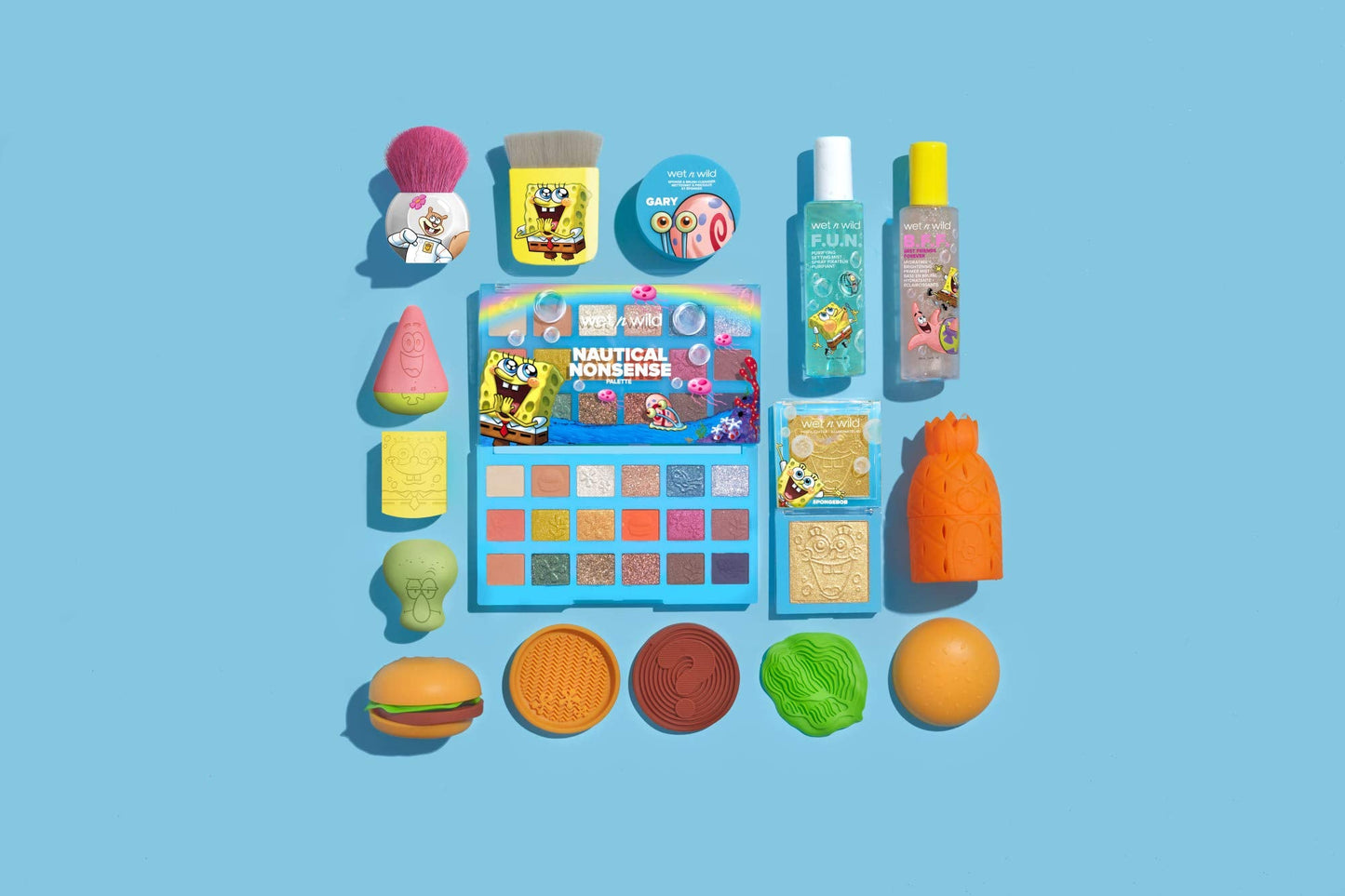 wet n wild SpongeBob SquarePants Collection Makeup Sponge, Hydrophilic, Reusable 3D Beauty Blender for Foundation, Contour & Highlighting, Patrick Star Edition