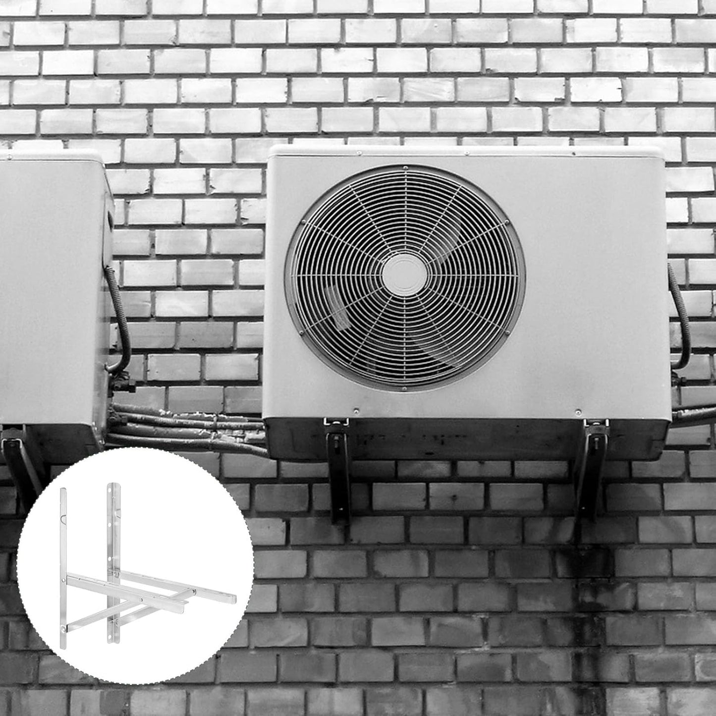 YOKIVE Mini Split Wall Mounting Bracket - Supports 9000-36000BTU & Up to 570lbs of Condenser for Heat Pump Systems