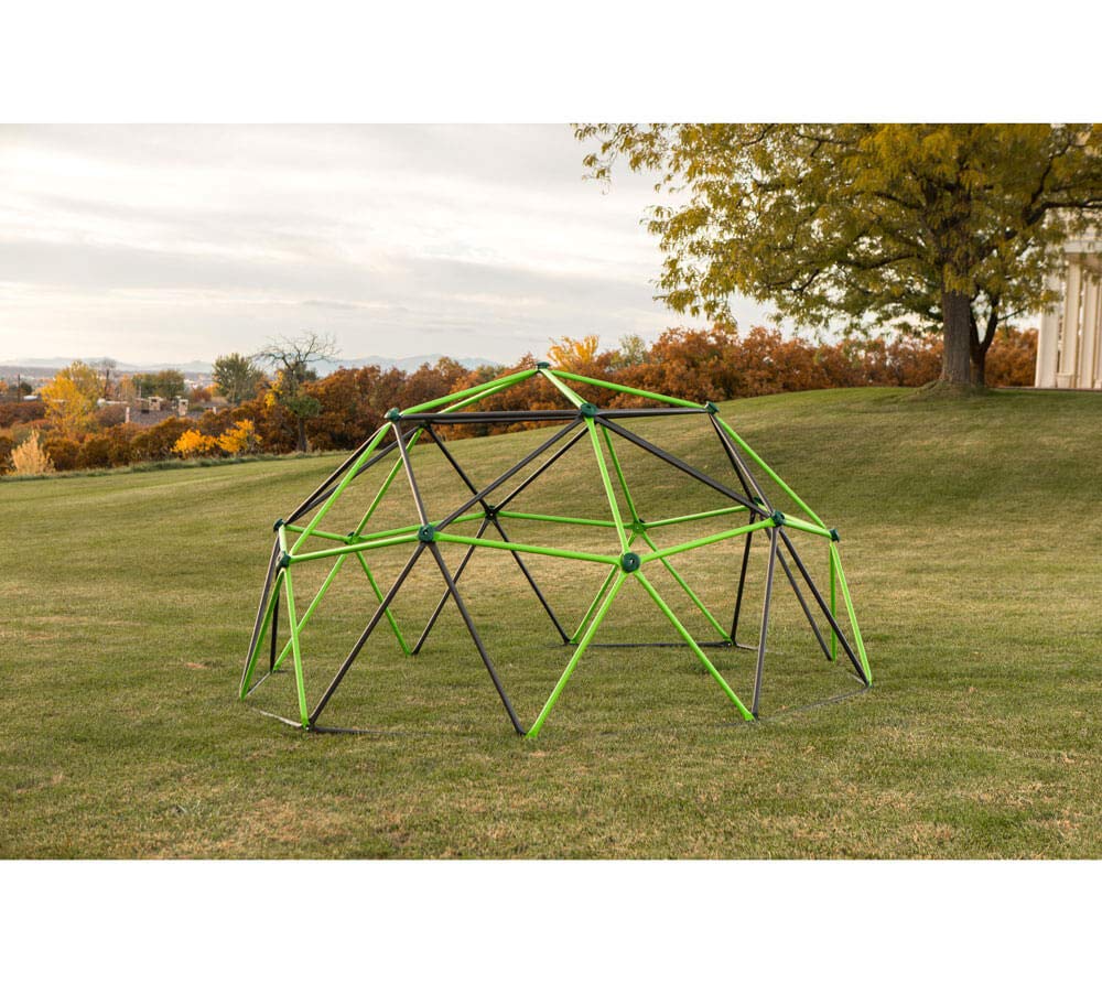 Lifetime 90951 Geometric Dome Climber Jungle Gym, 5.5' High x 11' Wide, Mantis Green & Bronze, 66-Inch