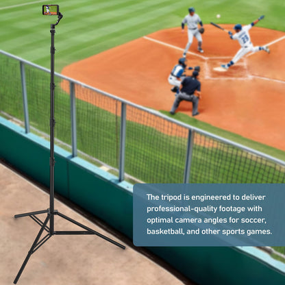 20 FT Extreme Tall Tripod Video Camera Sports Tripods Stand Telescoping Light Stand with 3 Sandbags, Carry Bag & 1/4" 3/8" Screw Adapter, Sky High Tripod for Studio, Indoor, Outdoor Photography