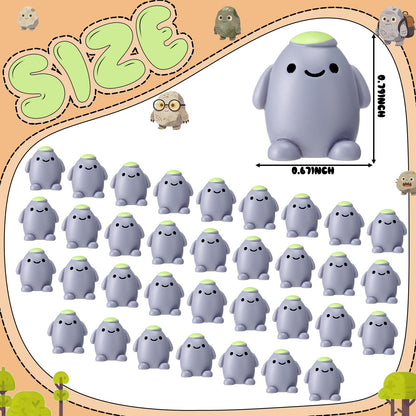 Fiwochic 100 Pcs Cute Fake Rock Bulk Resin Mini Stone Decorations Small Fake Rock Charms Tiny Cute Kawaii Anthropomorphic Artificial Stone Charm for DIY Crafts Making Gifts