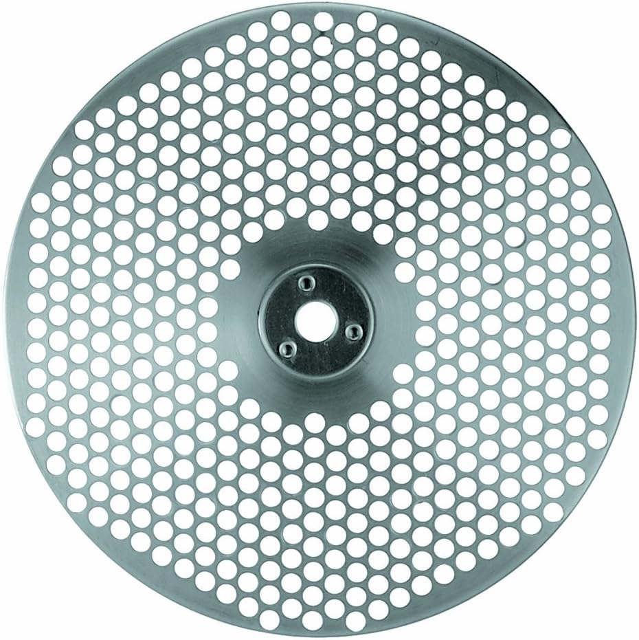 Roesle Stainless Steel Grinding Disc Sieve for Food Mill, Coarse, 4 mm/.2-inch, Silver