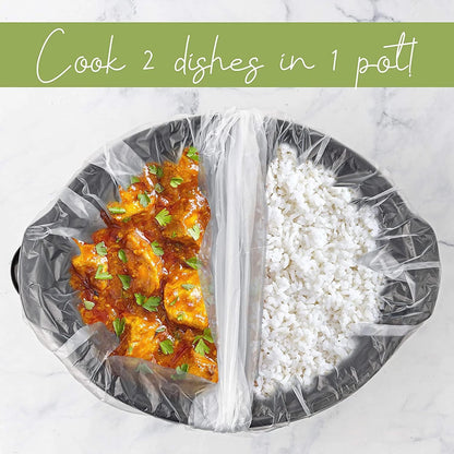 Party Bargains Slow Cooker Liners, 4" Wide Gusset, Multi Use Cooking Bags, Sous Vide (XL 1 PACK)