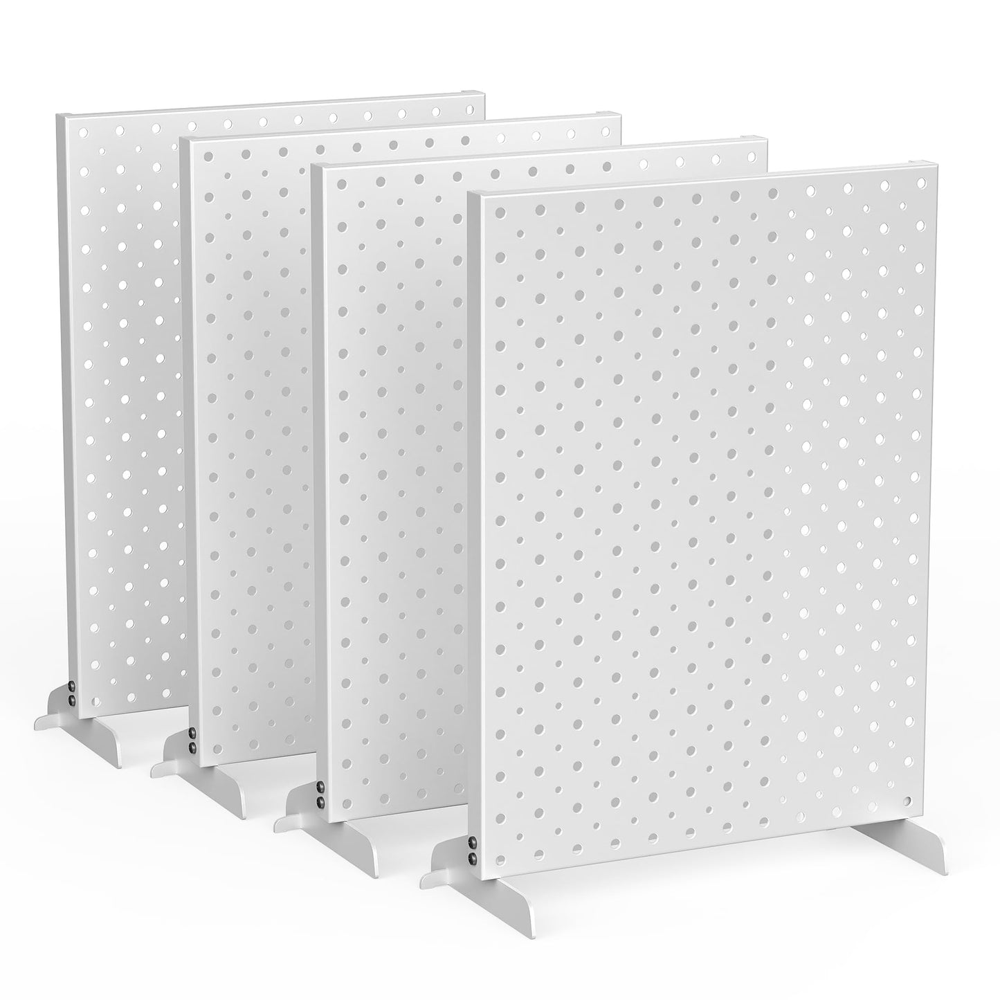 EVERHANGER Metal Pegboard Display Stand, Freestanding Tabletop Pegboard Display for Craft Shows & Fairs, 12"X16", 4pcs Gray