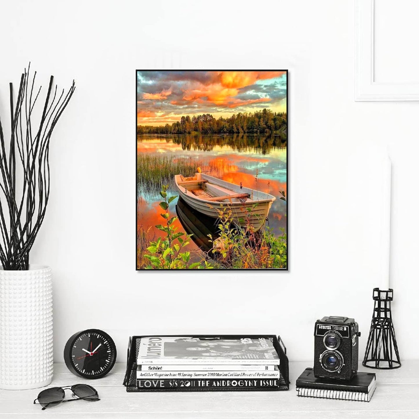 abcGoodefg Diamond Art Paintings Kit 6 Packs, DIY 5D Diamond Art Kits for Adults Landscape Set Round Full Drill Paint by Diamonds, 12x16 inch