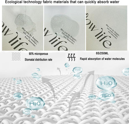 Dish Drying Mats for Kitchen Counter Decor, 16"*24" Heat Resistant Draining Mat for Sink Storage and Bathroom Countertop