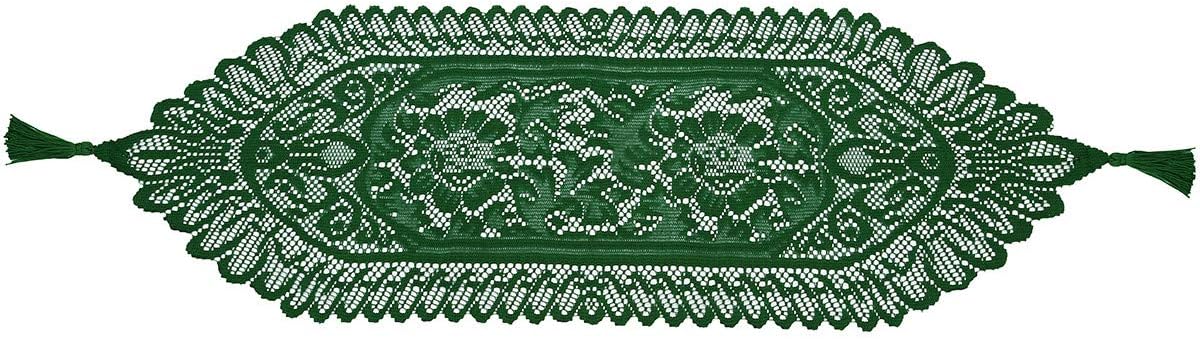 13 35 Inch mookaitedecor Lace Table Runner for Wedding Party Coffee Table Decor Green, x