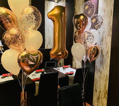 Gold Number 16 Balloon - 40 Inch Giant Foil Balloon for 16th Birthday Party Decorations