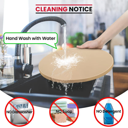 Unicook 16 Inch Round Pizza Stone, Heavy Duty Cordierite Bread Baking Stone for Oven and Grill, Thermal Shock Resistant, Ideal for Baking Crisp Crust Pizza, Bread and More, Includes Scraper