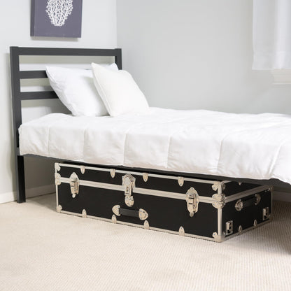 Rhino Trunk & Case Aromatic Cedar Trundle Trunk with Wheels - 44”x20”x12” Home Storage Chest Trunk - USA Made Secure Under Bed Footlocker for Clothes, Blankets & Pillows - Underbed Shoe Storage Box