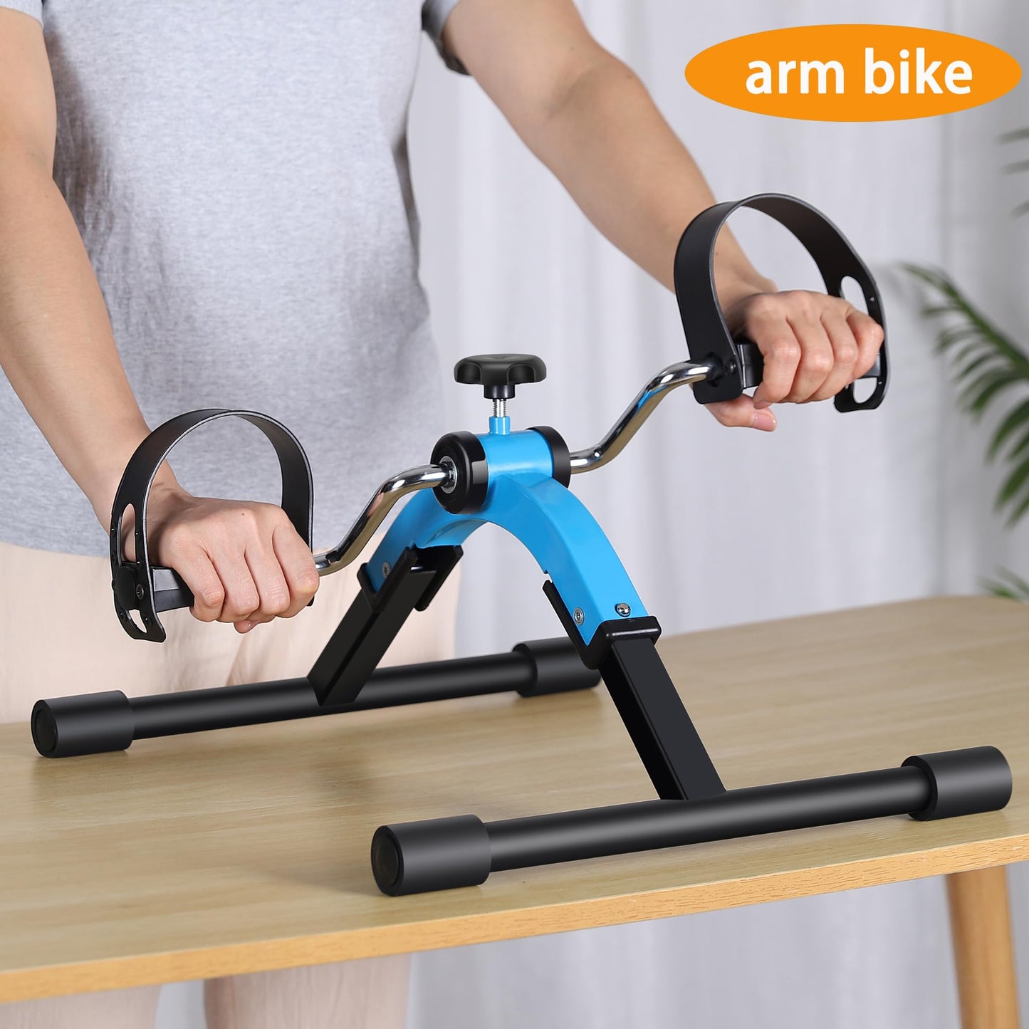 Pedal Exerciser mini Exercise Bike for Leg and Arm Cycling Exercisce Foldable Pedaller