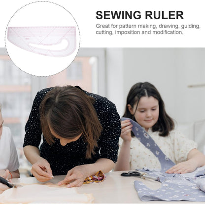 DOITOOL Pattern Maker Pattern Making Ruler for Sewing - 43 x 19 cm Multipurpose Metric Sewing Tools for Cutting, Marking, Drafting, Quilting & Dressmaking | Ideal for Fashion Design & Tailoring