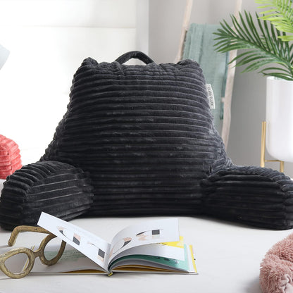 Clara Clark Reading Pillow for Bed Adult Back Pillow for Sitting in Bed, Standard Plush Bed Pillows for Sitting Up