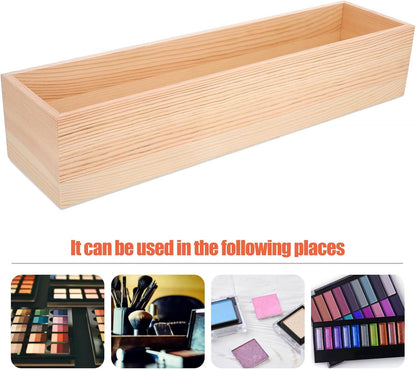 BESTOYARD Wooden Box Storage, Craft Storage Containers, Jewelry Cases, Small Storage Organizer without Lid