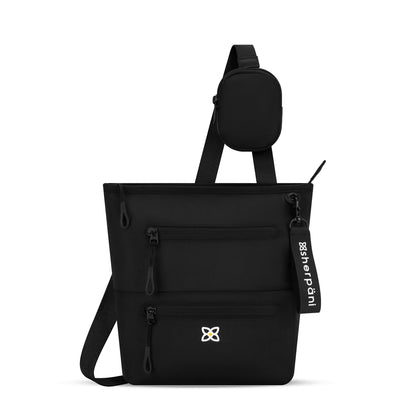 Sherpani Sadie, Nylon Crossbody Bag, Lightweight Shoulder Bag, Travel Cross Body, Crossbody Purse for Women, RFID Protection, Removable Coin Purse, Travel Gift (Chromatic Classic)