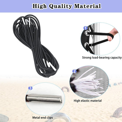 Zero Gravity Chair Replacement Fabric, 17 Inch Wide with 4 Bungee Cord Kit, Repair Cloth for Outdoor Recliner, Wheat
