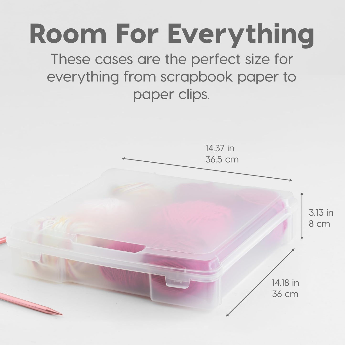 IRIS USA Fits 12" x 12" Paper, 6-Tier Scrapbook Rolling Storage Cart with Organizer for Stationery Vinyl Tools Office Art and Craft Supplies, Yarn, 6 Clear Cases w/Built in Handle - White/Clear
