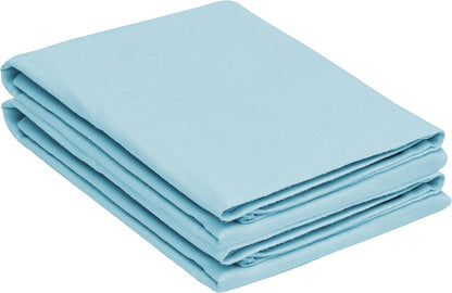 Superior Flannel-PC Pillowcase, Standard Size, Light Blue