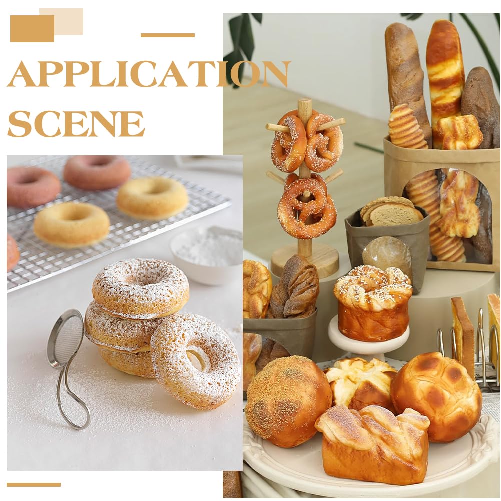 MAYJOYDIY 70Pcs Miniature Food Bread Dollhouse Bakery Bread Croissant Accessories Tiny Resin Things Mini Kitchen Micro Landscaping Decoration for DIY Craft Home Kitchen Garden Display Props
