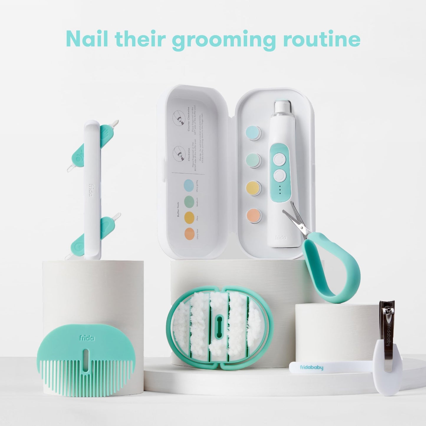 Frida Baby 3-in-1 Nose, Nail + Ear Picker by Frida Baby the Makers of NoseFrida the SnotSucker, Safely Clean Baby's Boogers, Ear Wax & More
