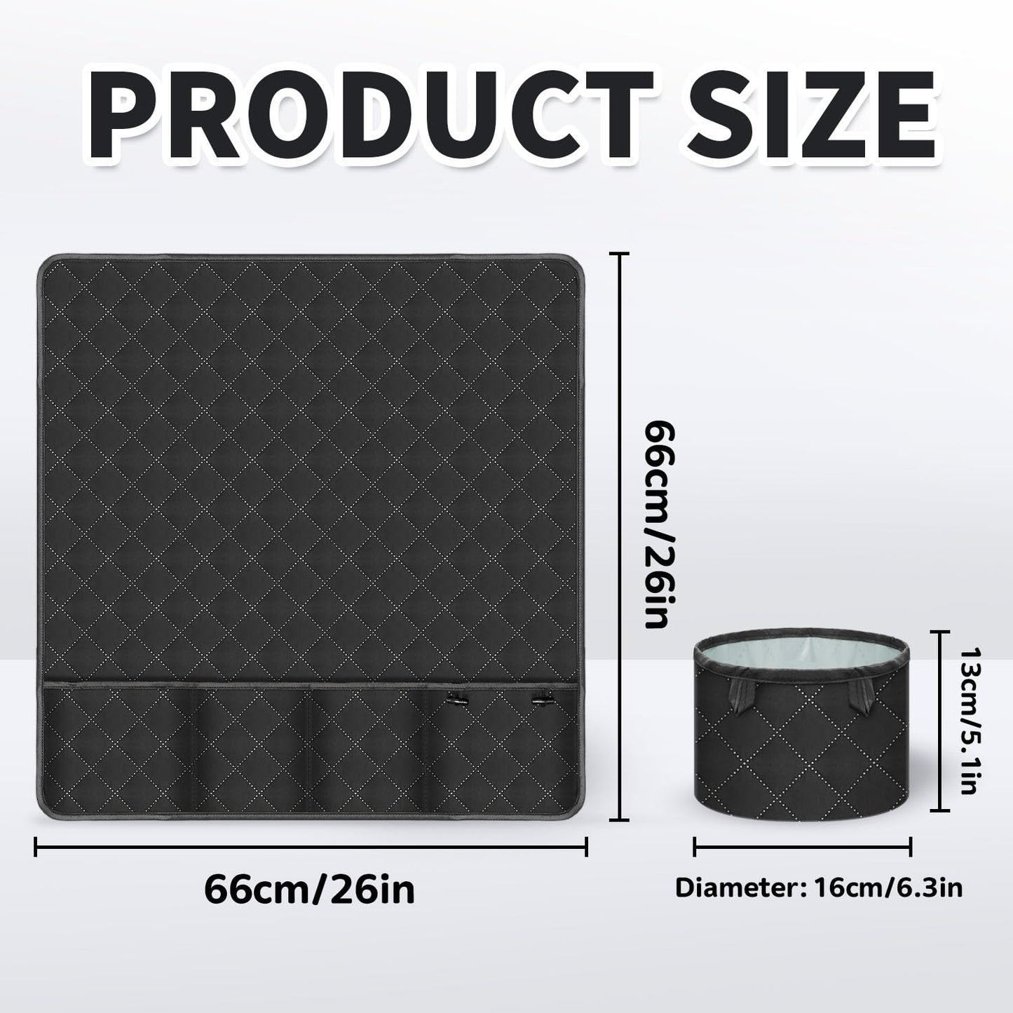 Grekos Sewing Machine Pad for Table, Non-Slip Dust Cover Complete with Pockets Fabric & Parts Organizer, Dust cover for Sewing Accessories, Kits and Supplies