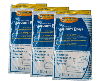 18 EnviroCare Replacement Designed To Fit Electrolux Renaissance Micro Filtration Style R Vacuum Bags + 3 Filters