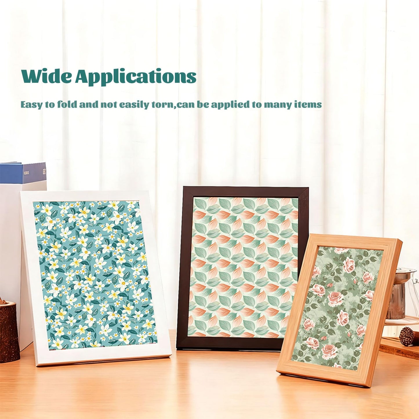 MIATTCLD Scrapbook Paper 12x12 In Double Sided Decorative Paper for Scrapbooking, 24 Sheets/24 Designs Spring Floral Patterned Craft Paper for Junk Journals DIY Cards Album Decoration (Green)