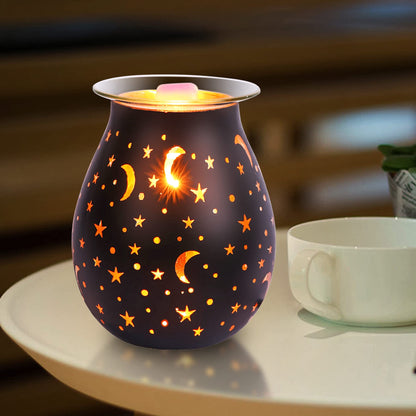 Wax Warmer for Scented Wax,Electric Glass Wax Melt Warmers Birthday Gift,Star Night Light Wax Burner Melter,Scented Oil Candle Warmer Wedding for Girl,Mom,Wife,Husband,Sister