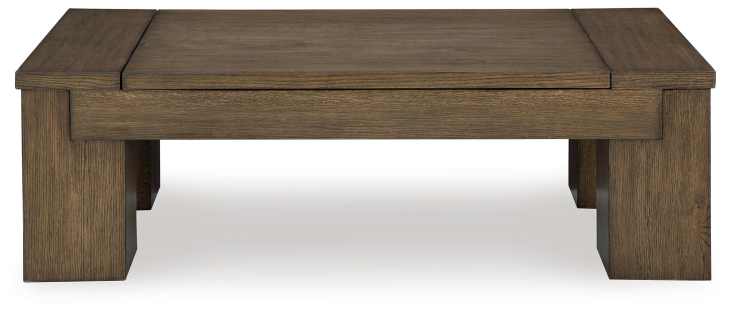 Signature Design by Ashley Rosswain Contemporary Lift-Top Coffee Table, Dark Brown