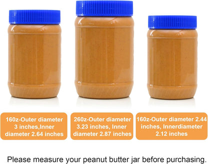 16 26 OZ 10 Vodolo Natural Peanut Butter Stirrer Tool,Nut Butter Mixer Kit Fits - Jars with Silicone Jar Spatula