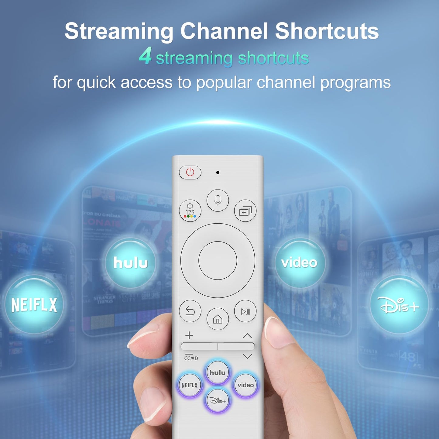 Voice Replacement for Google-Chromecast-Remote, G9N9N for Chromecast with Google TV Remote, for Google TV Streamer (Only for Snow Chromecast Google)