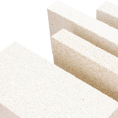 12 Pieces Insulating Fire Brick for Ovens, Kilns, Blacksmith, Fireplaces, Forges 9" x 4.5" x 1.25" 2300F Rated Insulating Fire Bricks
