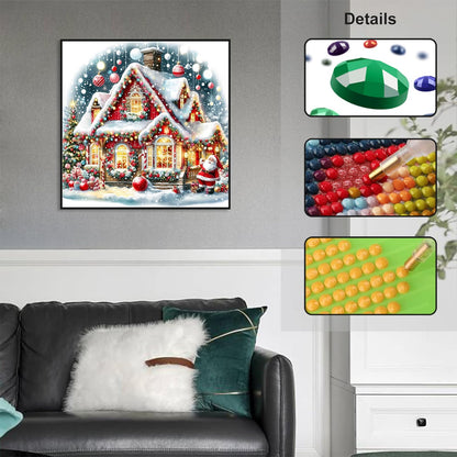 GUMITOON 4 Pack Christmas Diamond Art Kits for Adults-Full Drill Diamond Dots Paintings for Beginners, Round 5D Paint with Diamonds Pictures Gem Art Painting Kits DIY Crafts Kits 14"x14" QCY-126