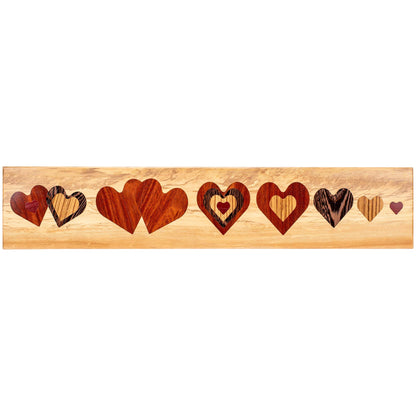 Nested Hearts 4"-1" - Acrylic Router Inlay Templates for Precise Wood Inlay Designs by Tarter Woodworking (MLIS) Multiple Layer Inlay System, Works with Router Inlay kit, Made in USA