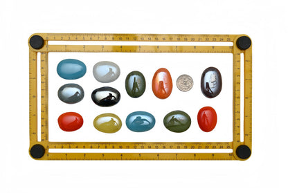 Mosaic Tiles Stained Glass, Textured Glass Mosaic Making with Handmade for DIY Art Crafts，Home Decorations - Flat Glass Beads Shape About 10Pcs 190G(0.42LB)