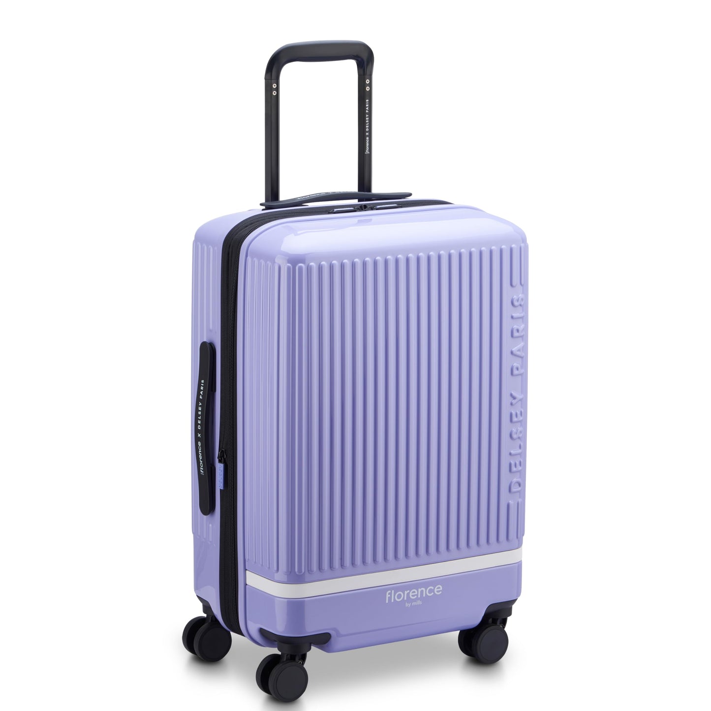 florence by mills Spin Me Away Hardside Expandable Luggage with Spinner Wheels, Lavender, 2 Piece Set (20/29)
