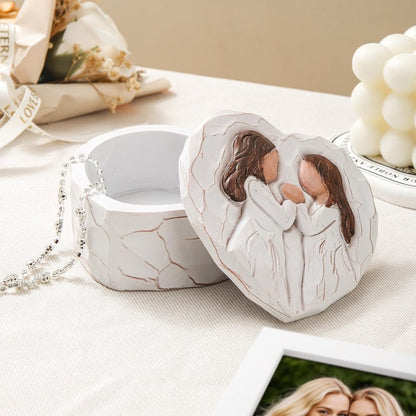 Sister Birthday Gifts, Sister Figurine Small Keepsake Box - Mothers Day Gifts for Sisters, Big Sister Gift from Sisters, Best Friend Friendship Gift - Soul Sister Hand-Painted Decorative Boxes