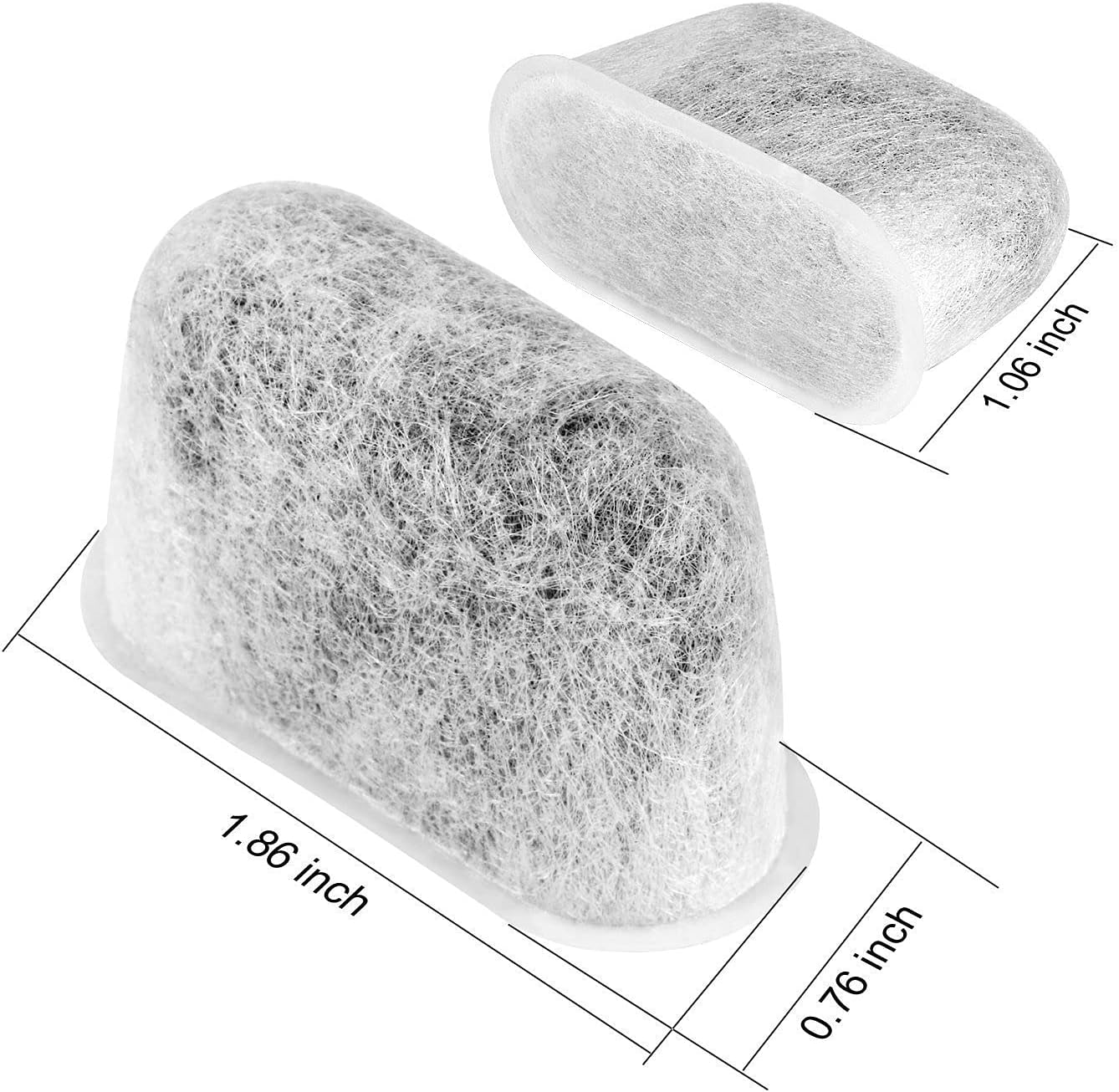 NRP Braun Coffeemakers Replacement Charcoal Water Filter BRSC004 for BrewSense Drip Series, 12-pack