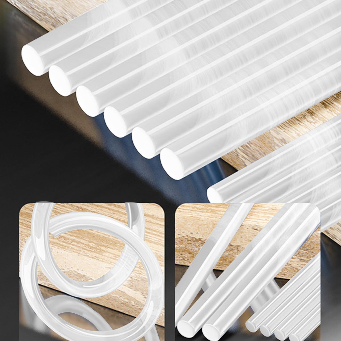 MONVICT Clear Mini Hot Glue Sticks 0.27 in. Diameter, 4 in. Length - 2 LBS (230 Pcs) High Adhesion Hot Melt Glue Sticks for Crafts, DIY, Repairs & School Projects - Fits Most Mini Glue Guns