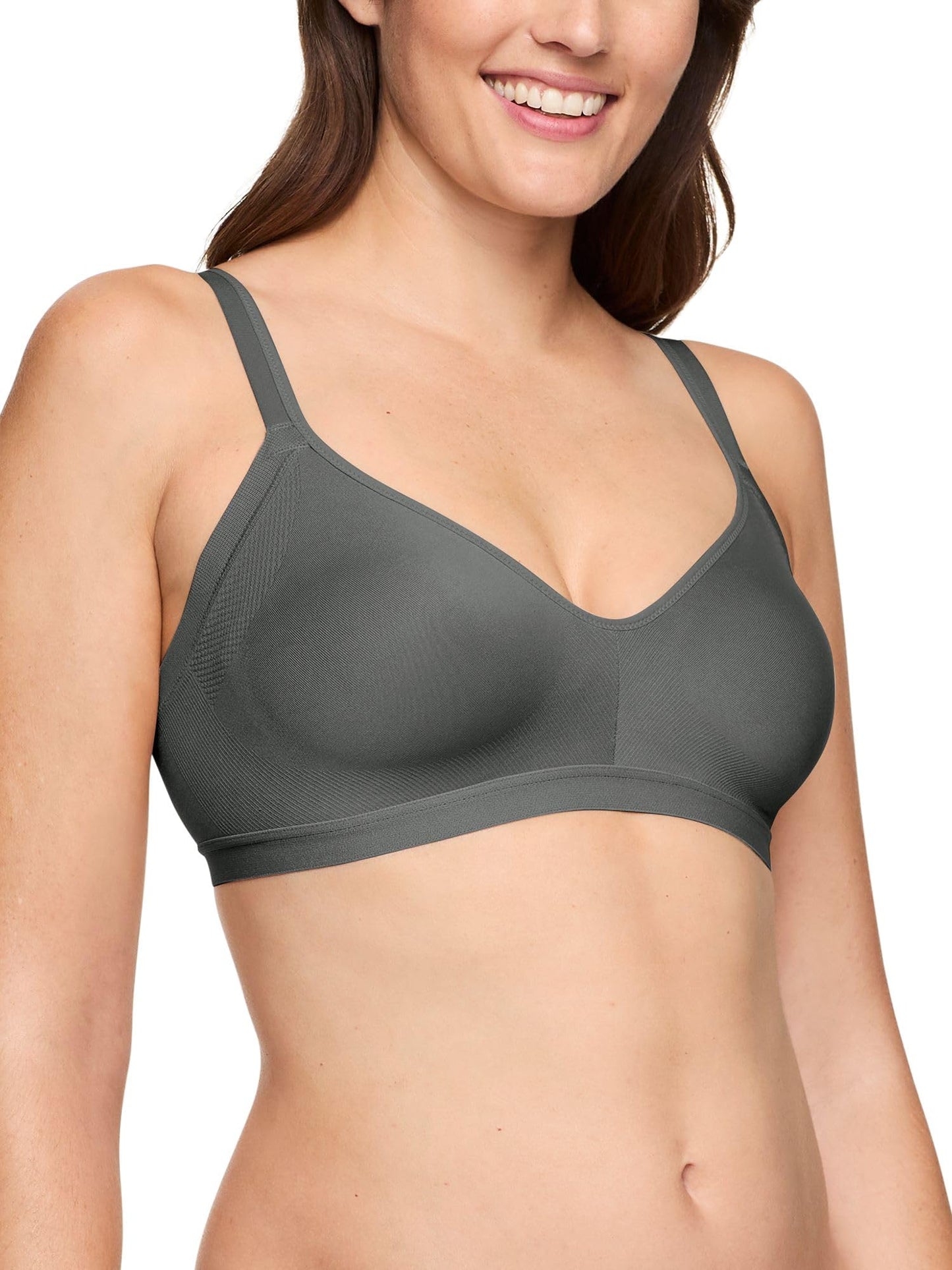 Warners Women's Blissful Benefits Underarm-smoothing With Seamless Stretch Wireless Lightly Lined Comfort Bra