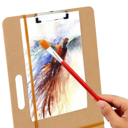 DIICCYO 13 x 17 Drawing Board, Artist Sketch Board with Handle for Drafting Art, Portable Art Clipboard Art Supplies for Painting and Drawing, Fit in Artist Tote, 1 Pack
