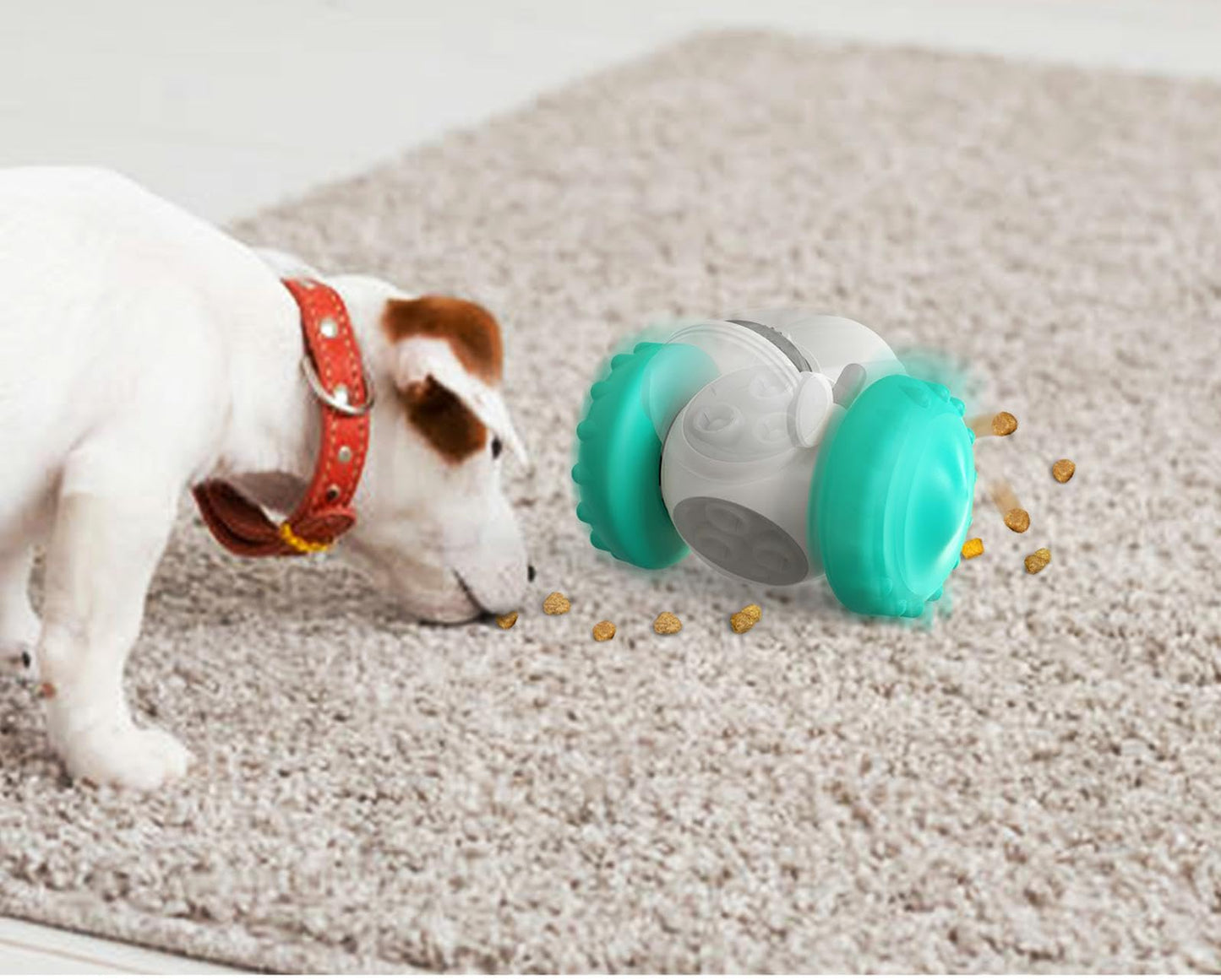HNNOAIDA Interactive Dog Toy Dispensing Food (Blue)