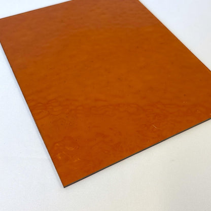 Wissmach Stained Glass Sheet: Dark Amber English Muffle | Curated by BiNARi Glass Studio