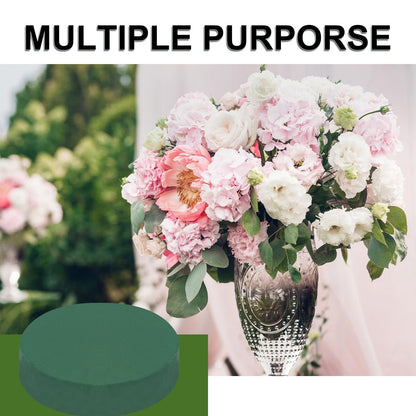 IHDYPPEW 10 PCS Floral Foam Blocks, 7 Inch Large Dry Round Green Floral Foam for Flower Arrangements, Perfect for Crafting, Floral Arranging, Weddings and Floral Creation