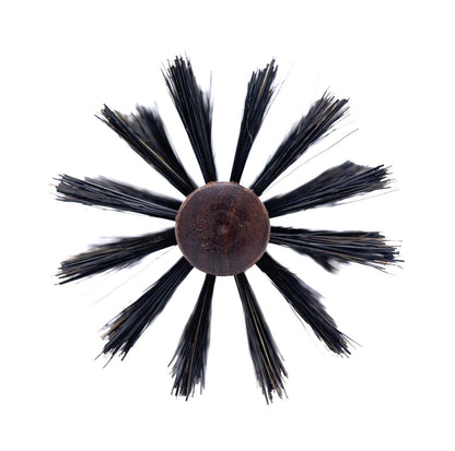 Spornette Italian Rounder Boar Bristle Round Hair Brush for Women & Men - Large Round Brush for Blow Drying, Styling & Volumizing - Wooden Brush for Medium to Long Thick, Fine, Curly or Straight Hair