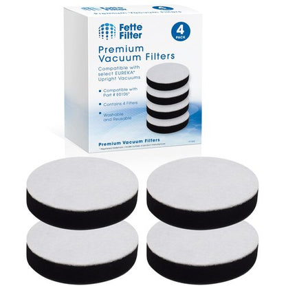 Fette Filter - Vacuum Cleaner Filters Compatible with EUREKA NEU100 NEU102 NEU10AE2 NEU10AE4 NEU10AE5 BDLCE101 BDLCE101C Airspeed Upright Vacuum Cleaner. Compare to E0106 - Pack of 4