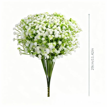 WishToday 200 Pcs Artificial Baby's Breath Flowers Bulk, Real Touch White Gypsophila Fake Flowers with Bendable Stems for Wedding Bouquets, Centerpieces, DIY Crafts, Home Garden Decor