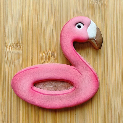 LILIAO Summer Beach Cookie Cutter Set - 6 Piece - Stainless Steel Sun, Flamingo Float, Popsicle, Heart Sunglasses,